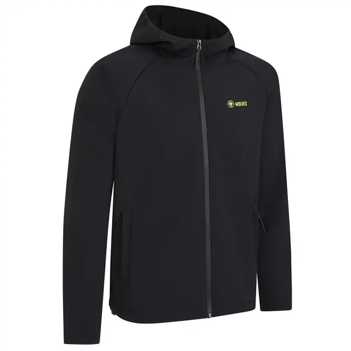 Wolverhampton Wanderers Store | Shop Official Progression Softshell  Jacket – Black/Green Wolves Gear
